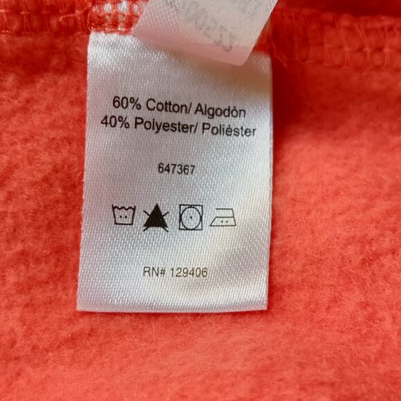 Venus Orange Tie Side Half Wrap Sweatshirt Dress 1X - Picture 6 of 10